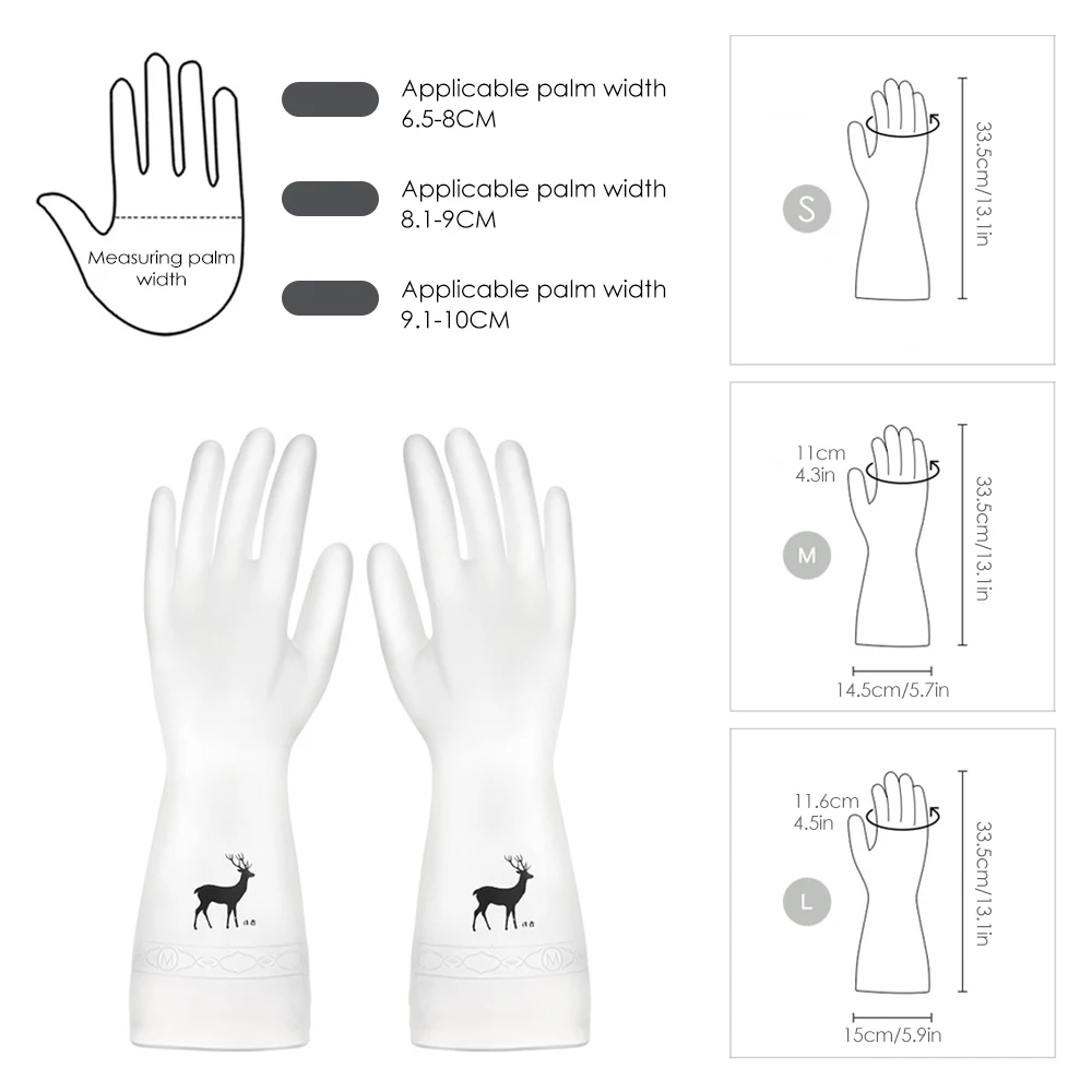 Перчатки для мытья посуды Pawaca кухонные перчатки Овощная посуда с изображениями