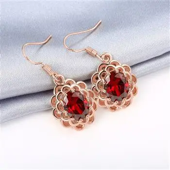 

Popular Simple Hollow Noble Earrings PE1051-B Rose Gold LKN18KRGPE1051