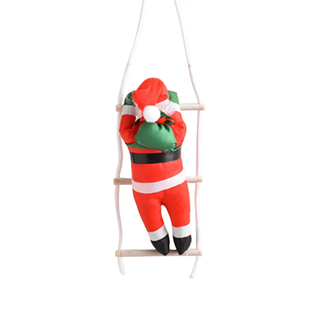 

Лидер продаж, Большая Рождественская кукла Санта Клауса, 55/80 см, с лестницей, подарок, Рождественское украшение для новогодней елки