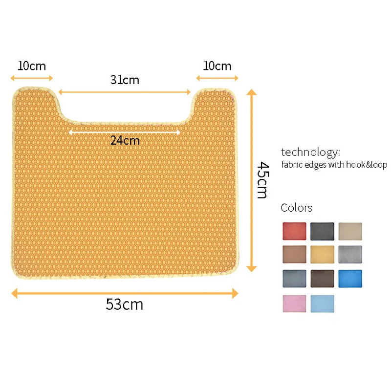 Двухслойный коврик для кошачьего туалета EVA дышащий чистый кошек
