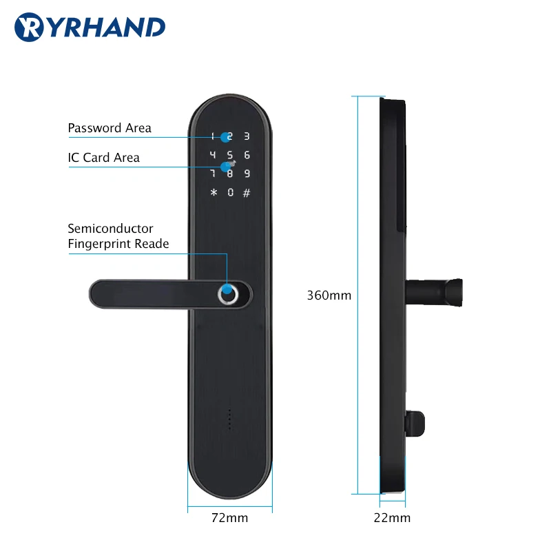 Смарт телефон ttlock управление через приложение bluetooth отпечаток пальца пароль