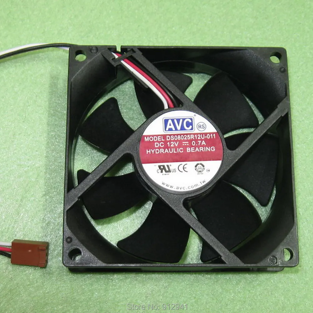 B85 AVC DS08025R12U-011 8025 80 мм x 25 гидравлический подшипник кулер вентилятор охлаждения DC 12V
