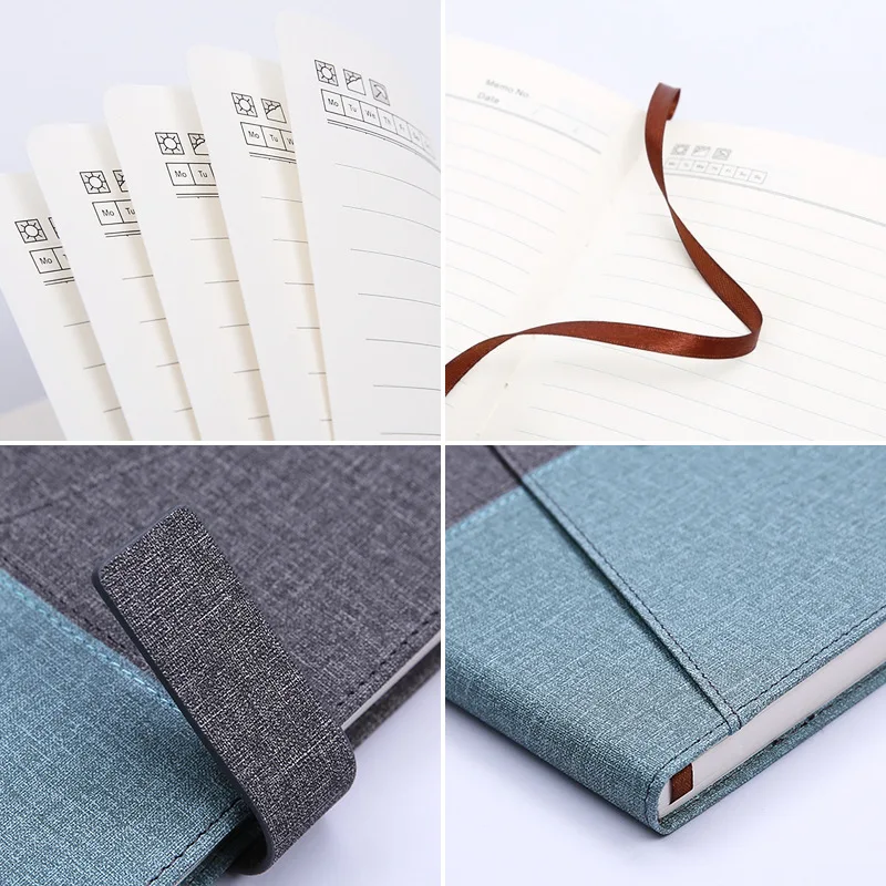 Записная книжка дневник планировщик ткань из искусственной кожи сменный цвет