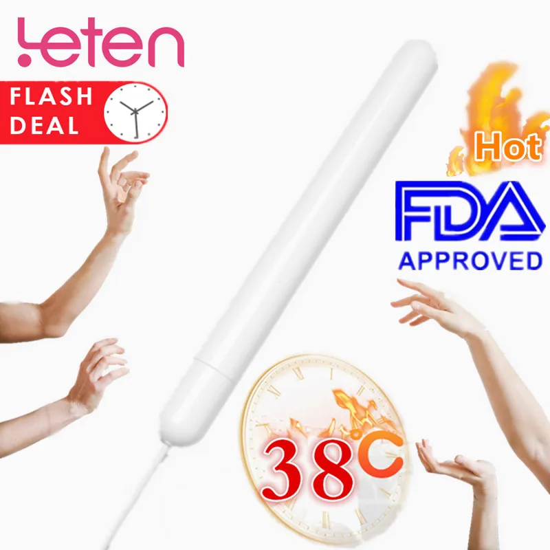 Мужской мастурбатор 18 см USB нагреватель быстрый нагрев 38 градусов умные