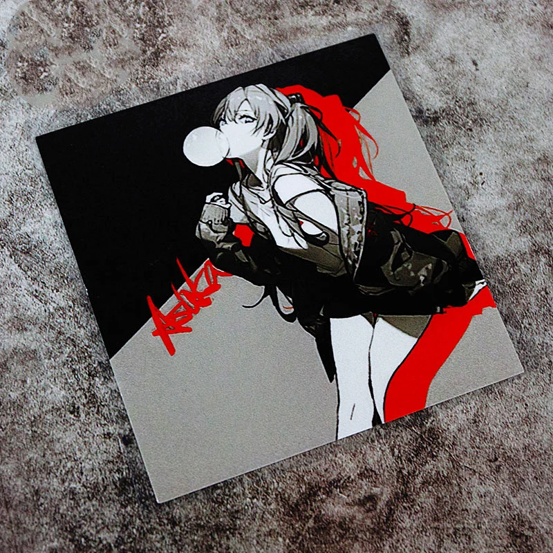 

Автомобильная наклейка мультфильм аниме выдувание пузырьковая жвачка девушка Светоотражающая наклейка на окно автомобиля коробка электр...