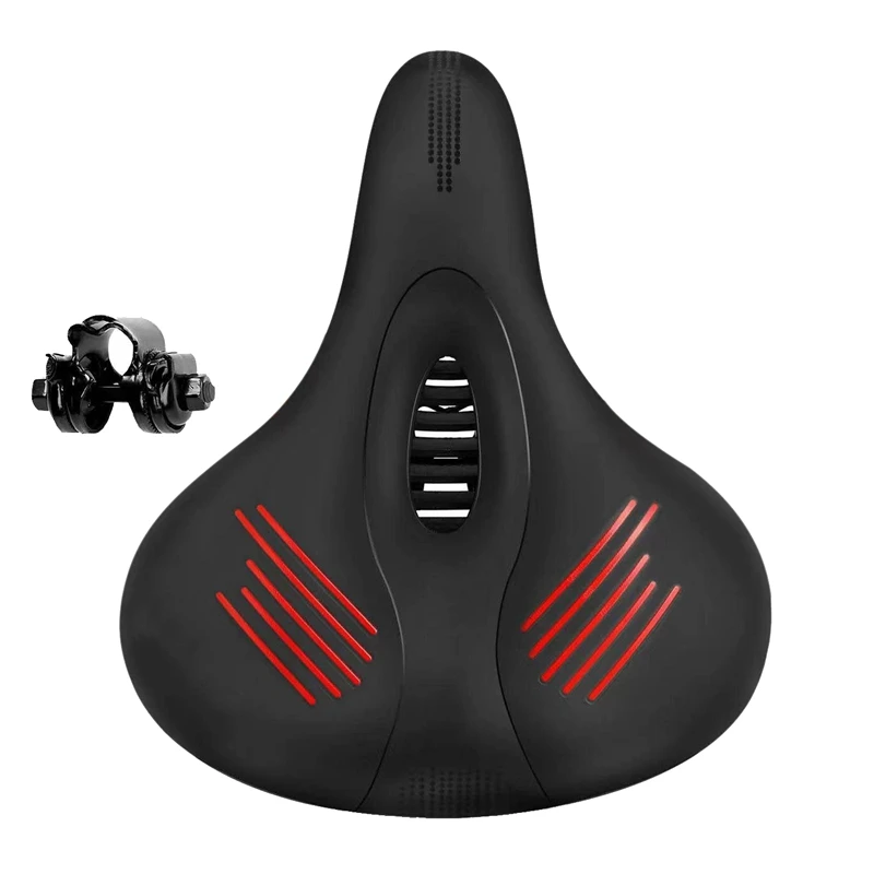 

Comfortable Bike Seat Wide Bicycle Saddle Pad Bike Cushion With Shock Absorber Ball For MTB Road Bike