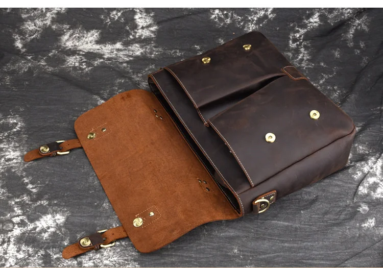 

- men's suitcase, crazy horse, leather shoulder bag, business work, upper class