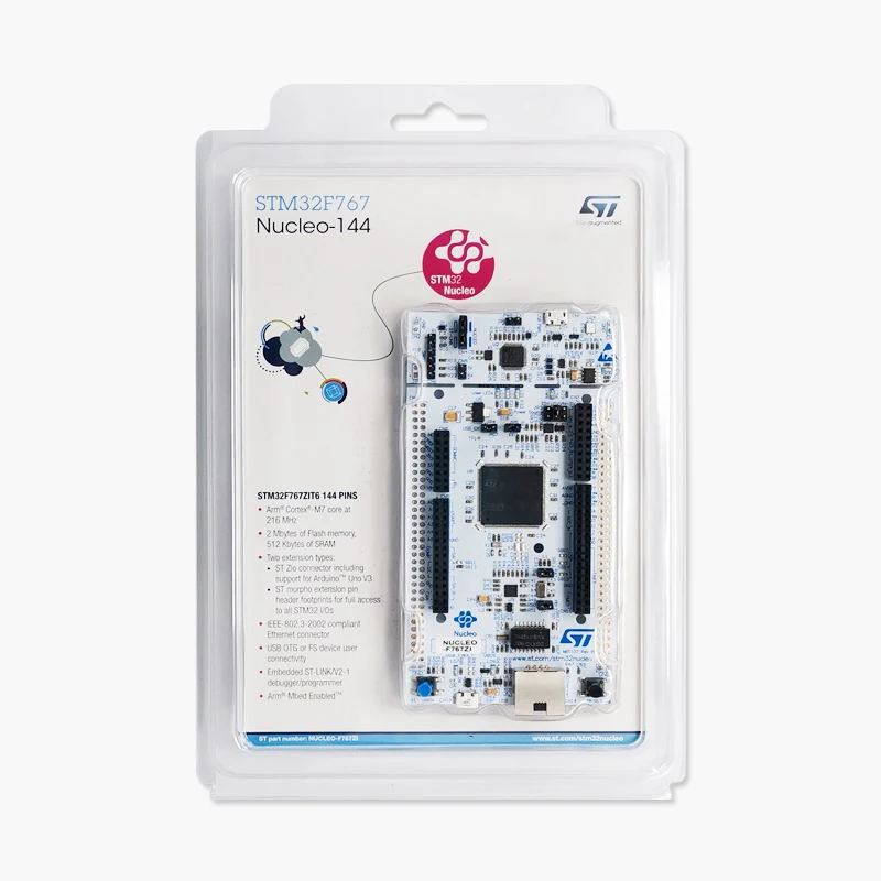 1 шт./лот NUCLEO-F767ZI Nucleo макетная плата STM32F7 серии макетная плата совершенно новый аппарат не Привязанный к оператору сотовой связи ST
