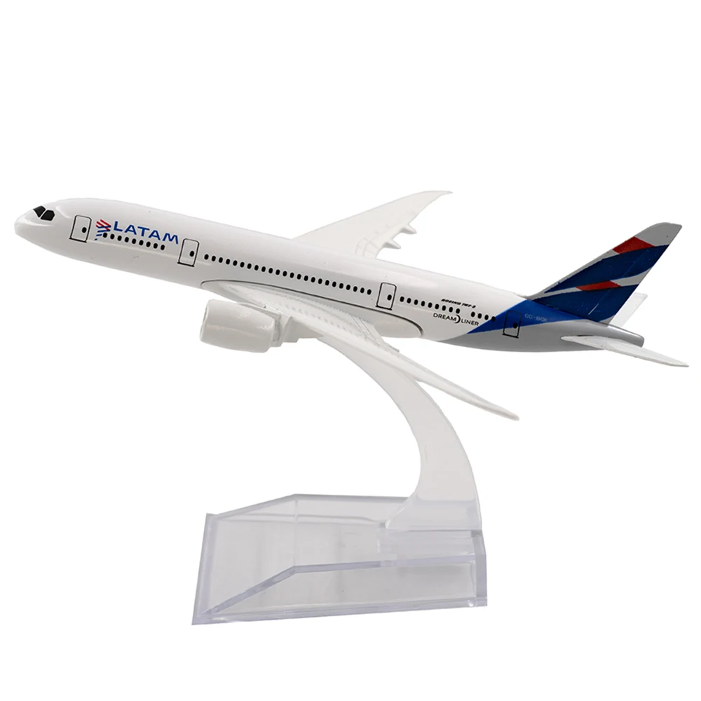 1/400 Boeing 787 LATAM Airlines Aircraft Model 14cm Alloy B787 Airplane Toy Children Kids Gift for Collection