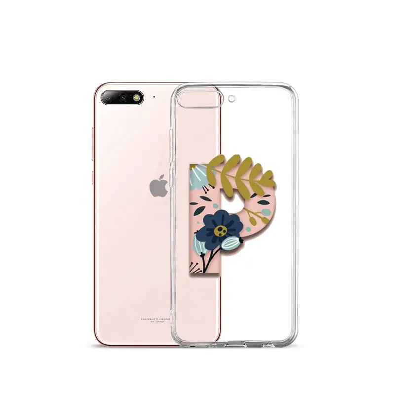 

Name DIY capital letters Phone Case Transparent Clear for iPhone 11 12 mini pro XS MAX 7 8 6 6S Plus X 5S SE 2020 XR