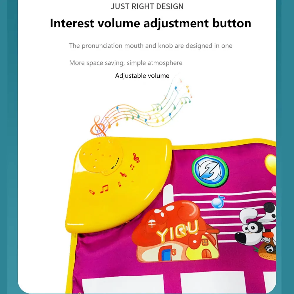 

Baby Piano Play Mat Children Piano Music Interactive Game Blanket Waterproof Musical Piano Mat Kids Gifts For Christmas New Year