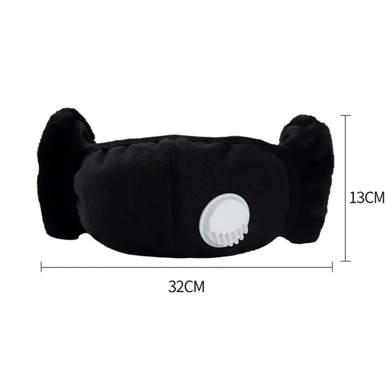 

Winter Face Mask With Breathing Valve Unisex Outdoor Anti-Fog Keep Warm Cotton Cloth Mask Washable Ear Protection Mouth Masks