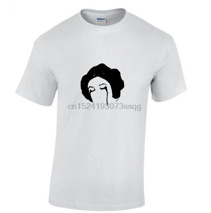 

Princess Leia Hair - Carrie Fisher T-SHIRT Red or White (S - 2XL)