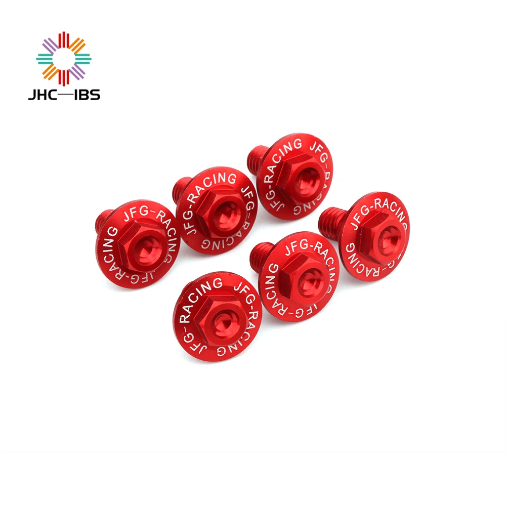 Мотоцикл 6 шт. красный Демпфирование крыло вилка на винте болт ограждения для HONDA