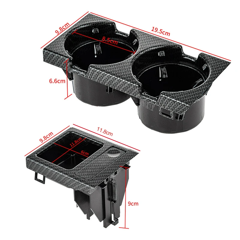 Автомобильная центральная консоль из углеродного волокна держатель для монет