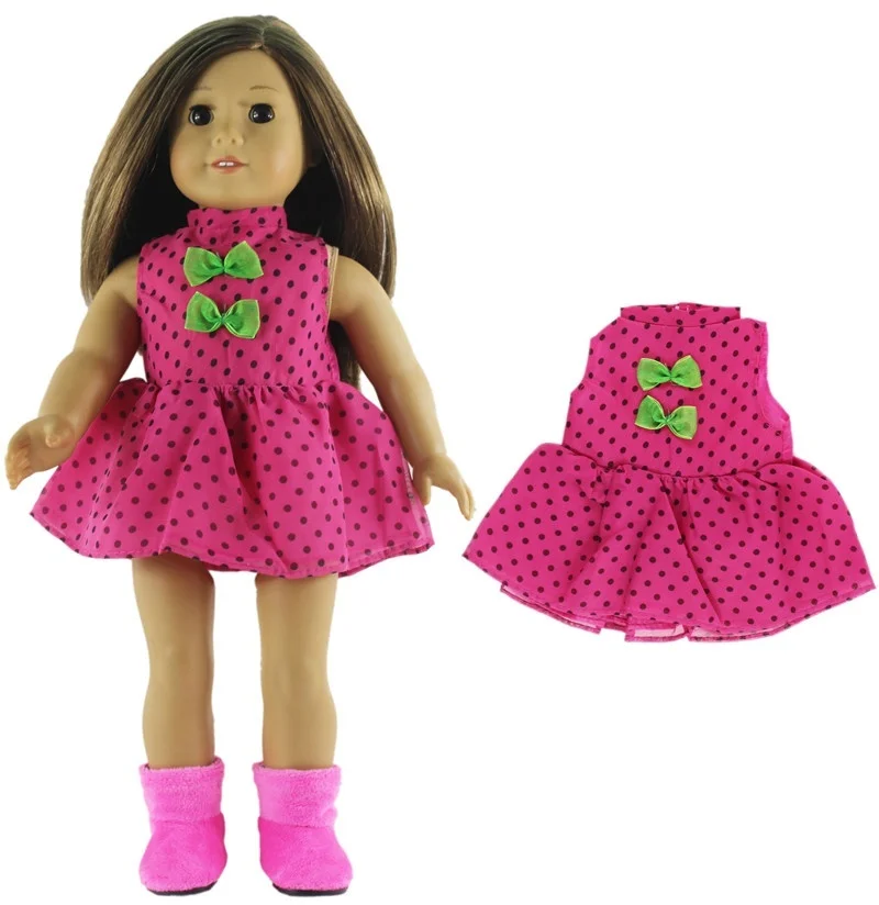 5 компл. Модная стильная одежда кукольная + 1 шляпа для 18 дюймов кукольные одежды