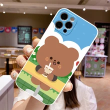 Cute Bear Pattern Smart Phone Case For Vivo S1 Pro Z1 Pro Y93 V21e Y20 20i 12s V17 V19 Silicone Back Cover