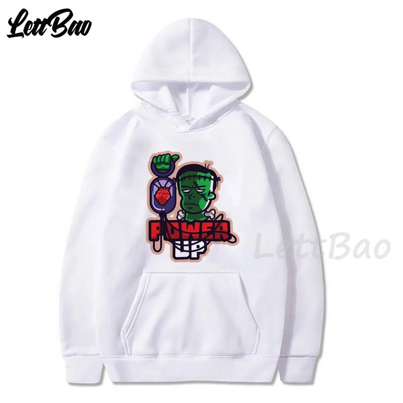 

Осенняя уличная одежда, толстовка с длинными рукавами и принтом на Хэллоуин для мужчин и женщин, повседневный модный Свободный пуловер боль...