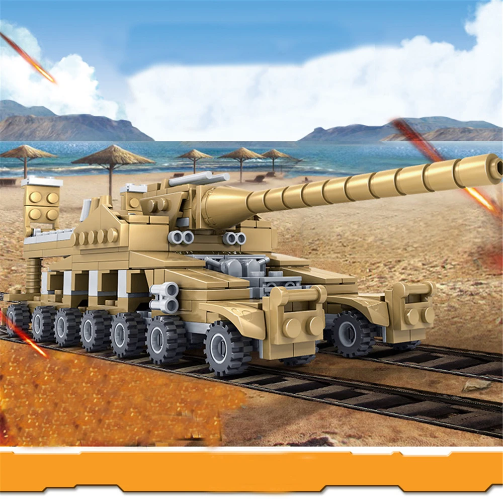 Конструктор Военный 16 в 1 игрушечный автомобиль танк самолет игрушка для