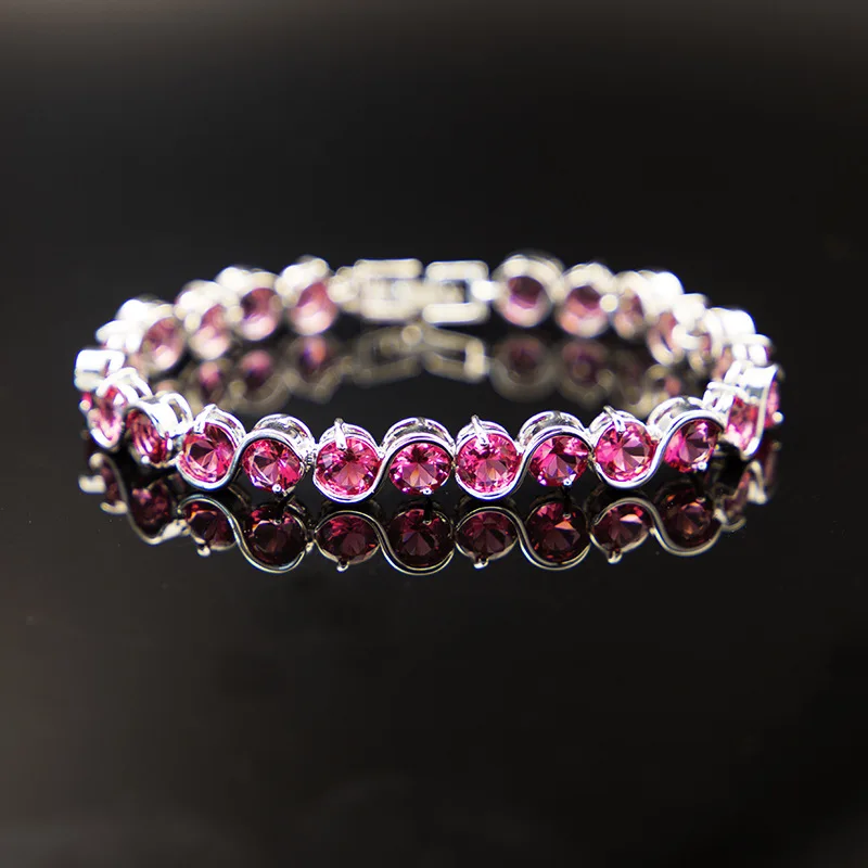 Модные Зеленые и белые кубические циркониевые камни для женщин ювелирные