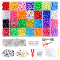 xuqian top seller 36cm with diy bracelet weaving production acrylic beads craft kit for jewelry making j0045