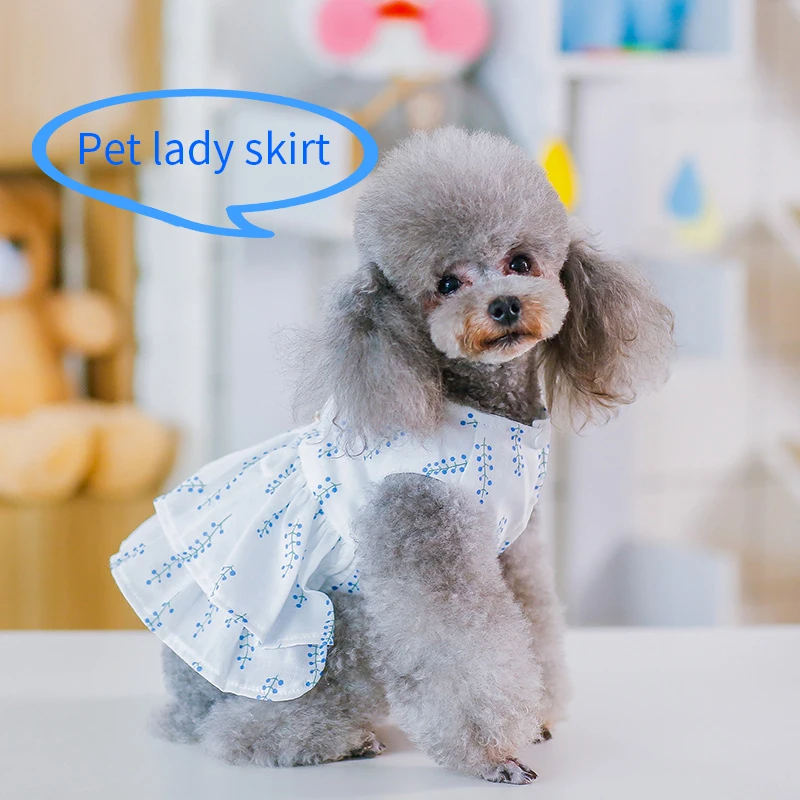 Модная одежда для собак летняя крутая юбка и принцесс куртка хлопковая кошек