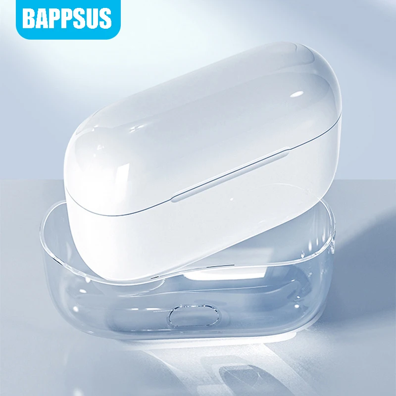 

For Airpods 3 Soft Silicone Case Protective Cover HD Transparent Case Anti-knock Cover Shell Capa with Holder Clip for AirPod 3