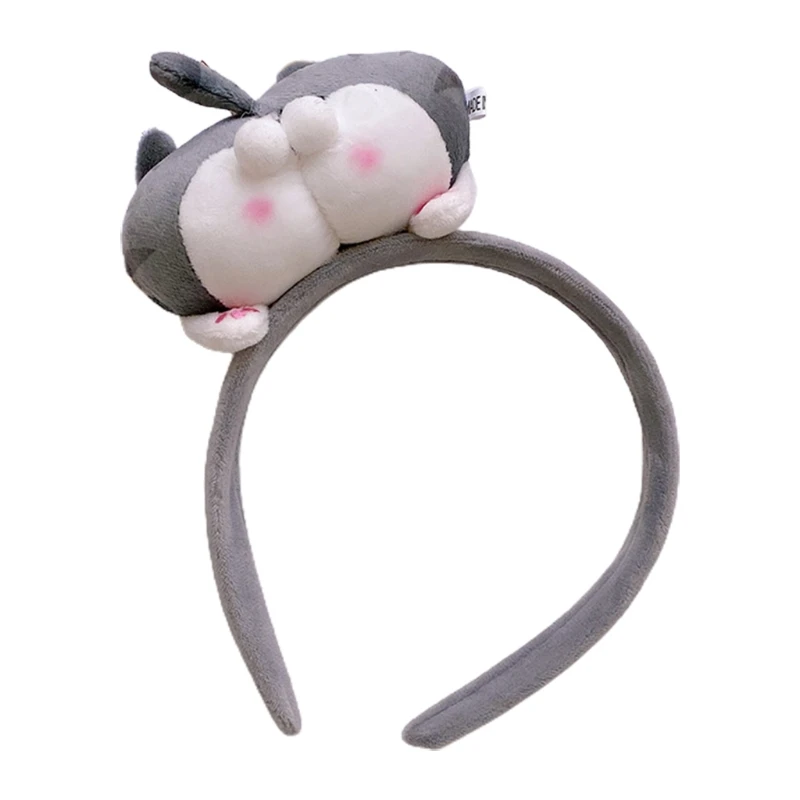 Обруч для волос с мультяшными собаками корги симпатичный держатель мытья лица