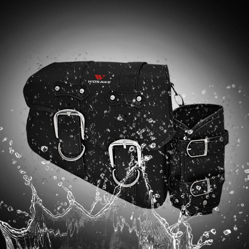 WOSAWE мотоцикл седельная сумка левый и правый универсальный из искусственной кожи