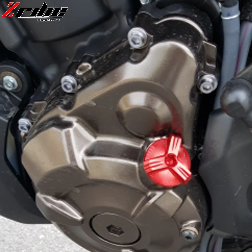 

Motorcycle Accessories parts Engine Oil Drain Plug Sump Nut Cup Plug Cover For Yamaha MT-07 MT07 MT 07 FZ07 2014-2017 2018 2019