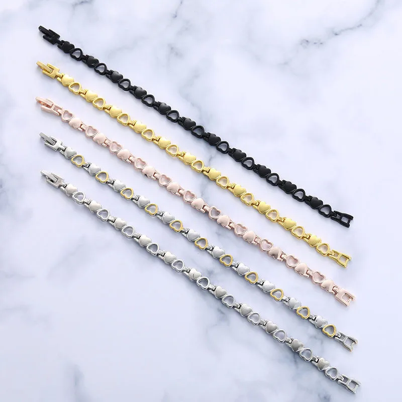 DoreenBeads Fashion Rainso Healthy Energy Bracelet Hearted design Health Care Magnetic Gold Hand Chain For Men | Украшения и