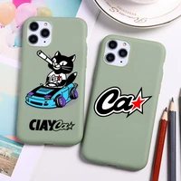 ciay kot ca shop phone case for iphone 13 12 11 pro max mini xs 8 7 6 6s plus x se 2020 xr candy green silicone cover