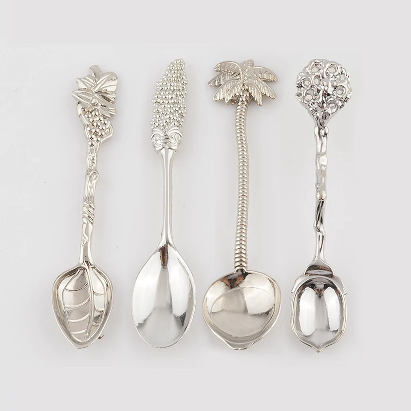 Креативная кофейная ложка OBR 4 шт./компл. чайная в форме кокосового дерева торт