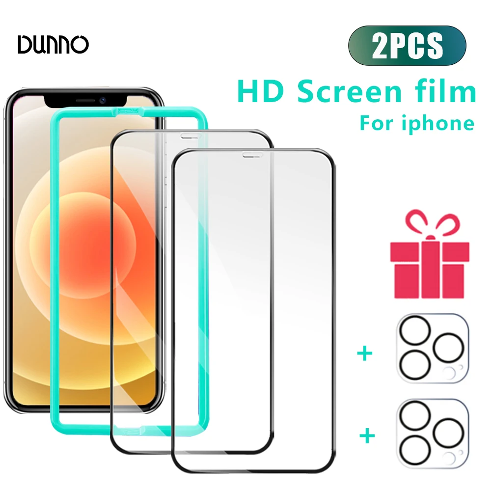 

Закаленное стекло для Apple iPhone 13 11 Pro Max 12 Mini X XS XR, Защитная пленка для экрана HD для iPhone 7, 8, 6, 6S Plus, с полной защитой