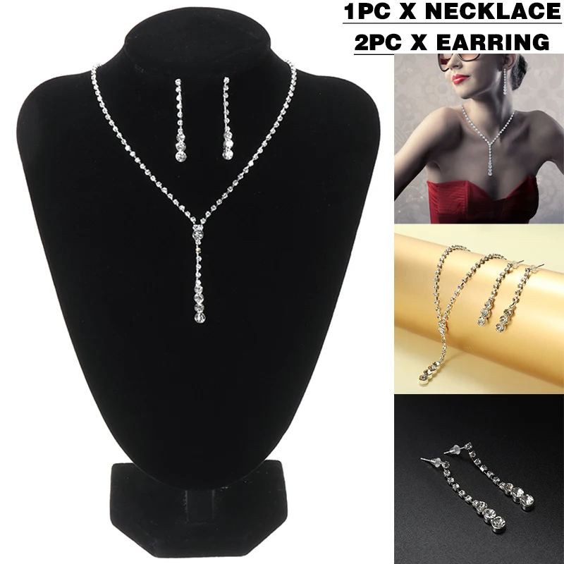 Женский винтажный комплект украшений имитация жемчужина в стиле панк стразы