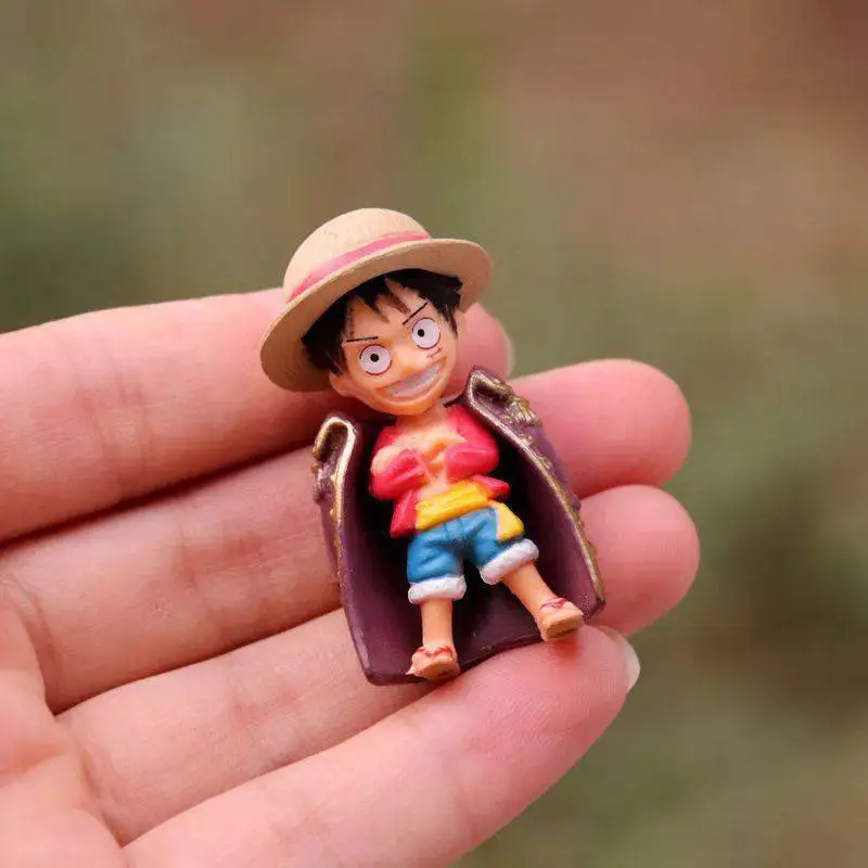 Q Version Of One Piece 12 Pieces Of Hand-Made Luffy Red Hair Bucky Moonlight Moria Luqi Doll Car Decoration Children's Toys images - 6