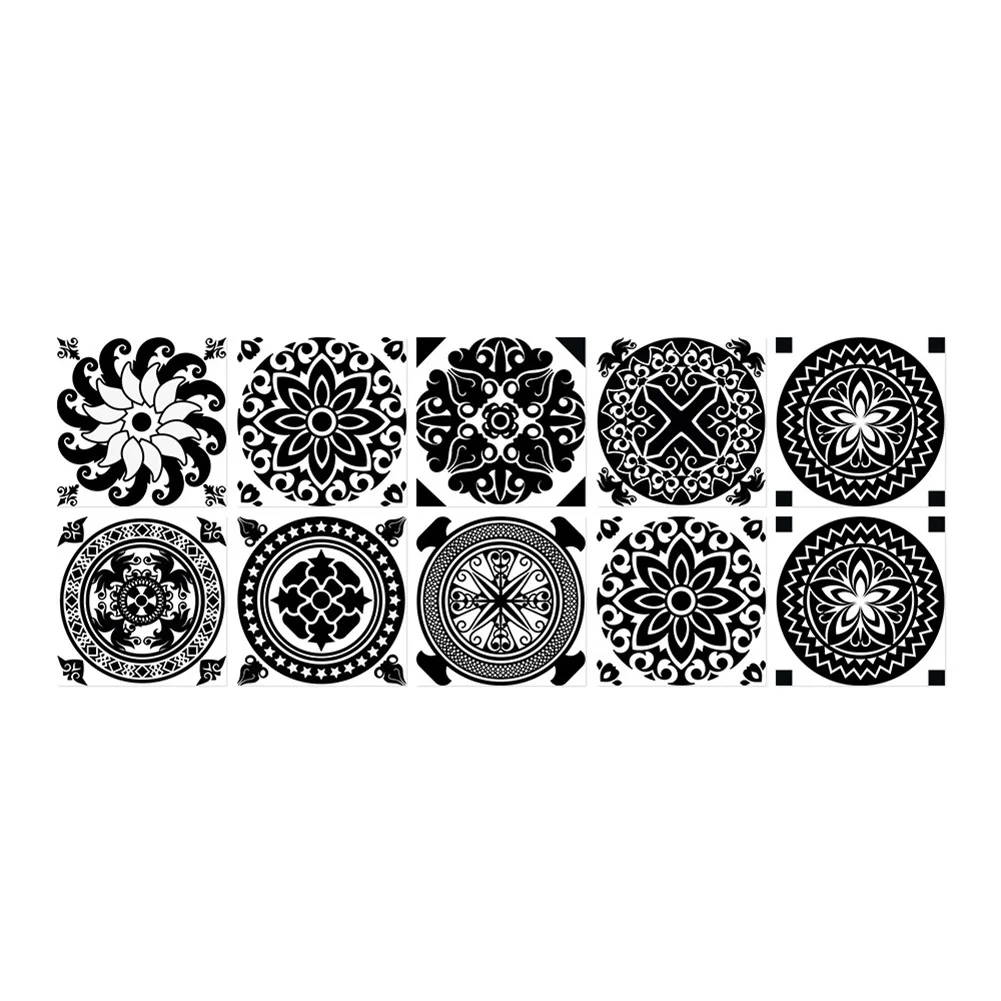 

High 10pcs/set 3D Visual Art Geometric Tile Decals Stickers for Bedroom Living Room Bathroom Wall LG66