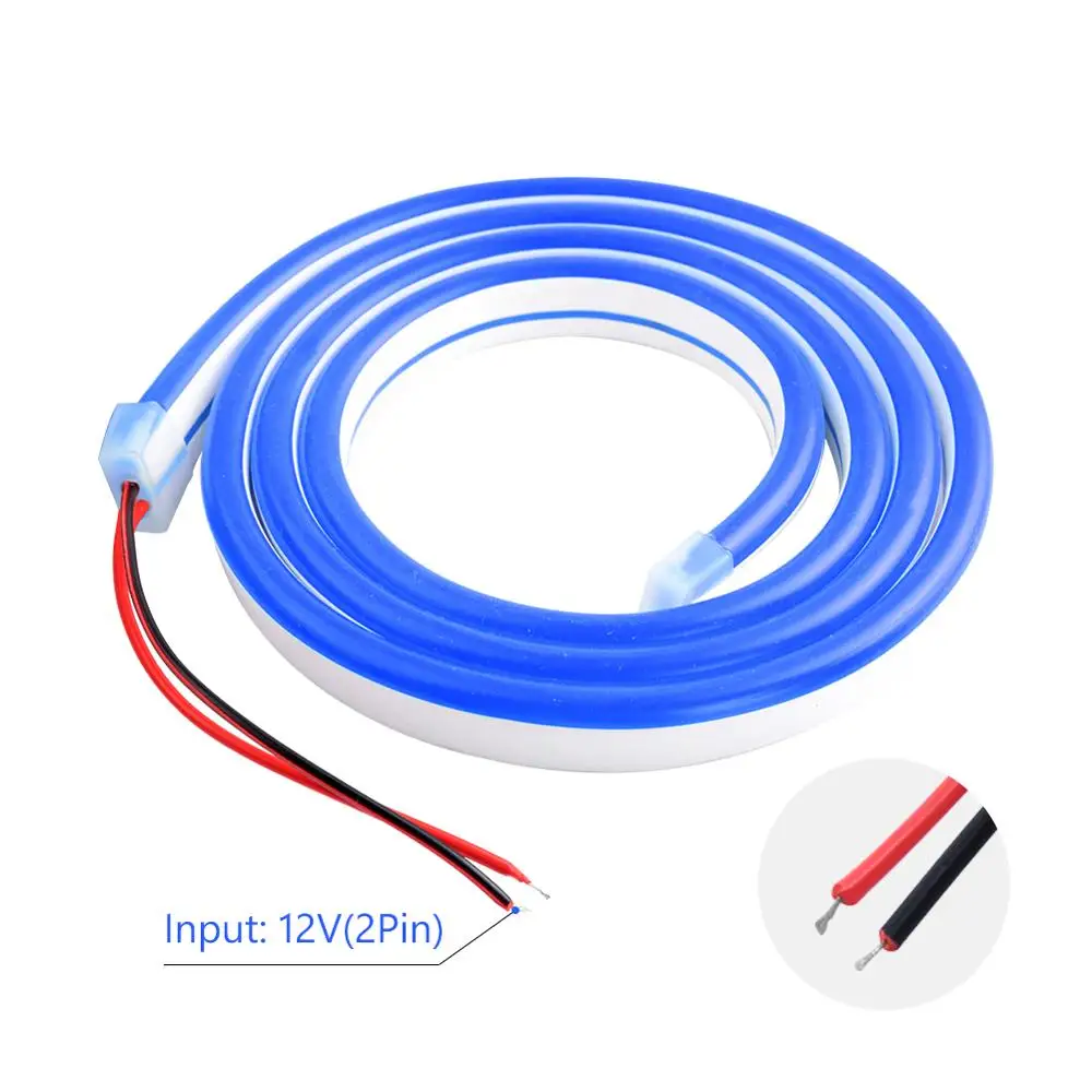 Flexible LED Strip DC 12V 1m-5m SMD2835 Waterproof IP65 Neon Lights Cuttable Silicone Tube Fit For Halloween Decorative |