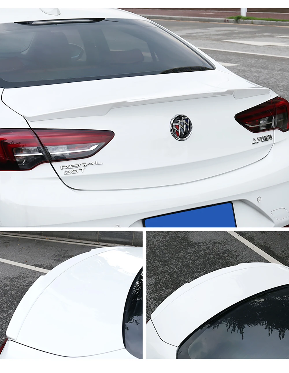 AITWATT для Buick Regal черный спойлер углеродное волокно задняя крыша белый спойлер крыло багажника губы загрузки крышка автомобиля Стайлинг