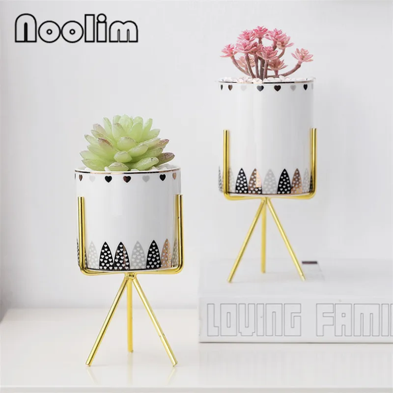Скандинавский керамический горшок для цветов суккулентный цветочный креативный