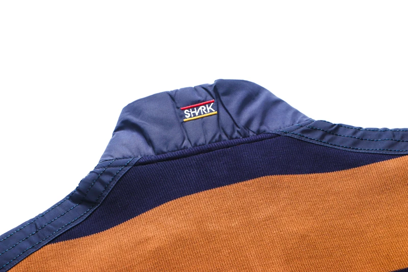 

men TACE&SHARK T-Shirt 2021 new style Long sleeve fashion comfort high fabric embroidery gentleman stripe Casual free shipping