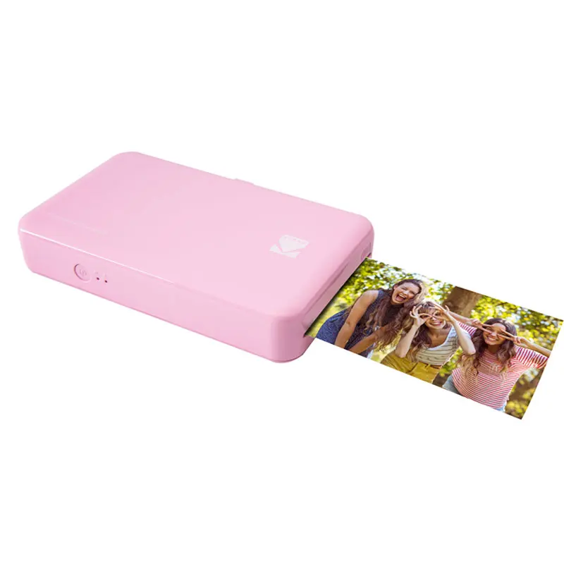 pink Мобильный принтер печатающий фотографии с телефона мини портативный карманный цветной портативный беспроводной домашний маленький фотопринт PM220 - Цвет: pink