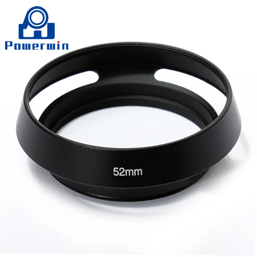 Powerwin 40 5 мм 43 46 49 52 55 58 62 67 резьба изогнутая черная металлическая бленда для