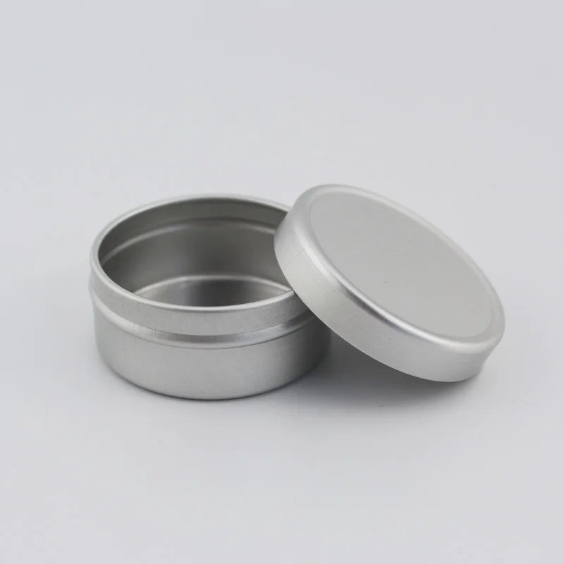 5 г 10 пустые круглые алюминиевые банки для бальзама косметики серебряная
