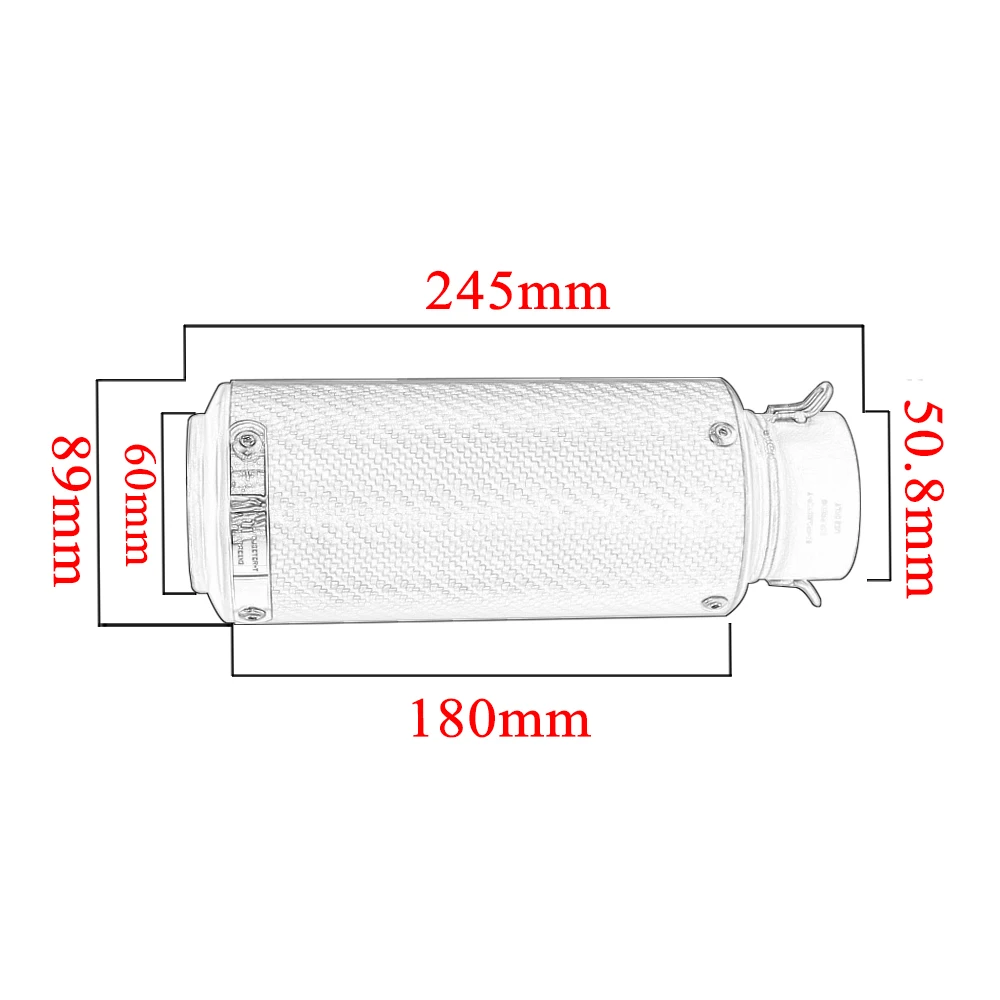 Выхлопная труба мотоцикла модифицированное соединение глушитель 51 мм для