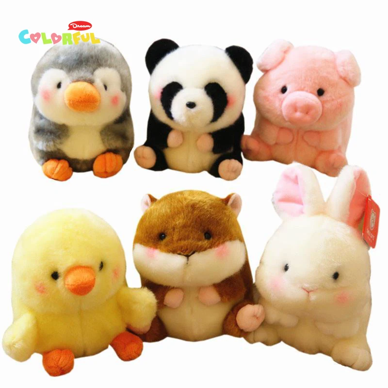 1 шт. плюшевый кролик свинка панда хомяк пингвин дельфин Мягкое Животное кукла