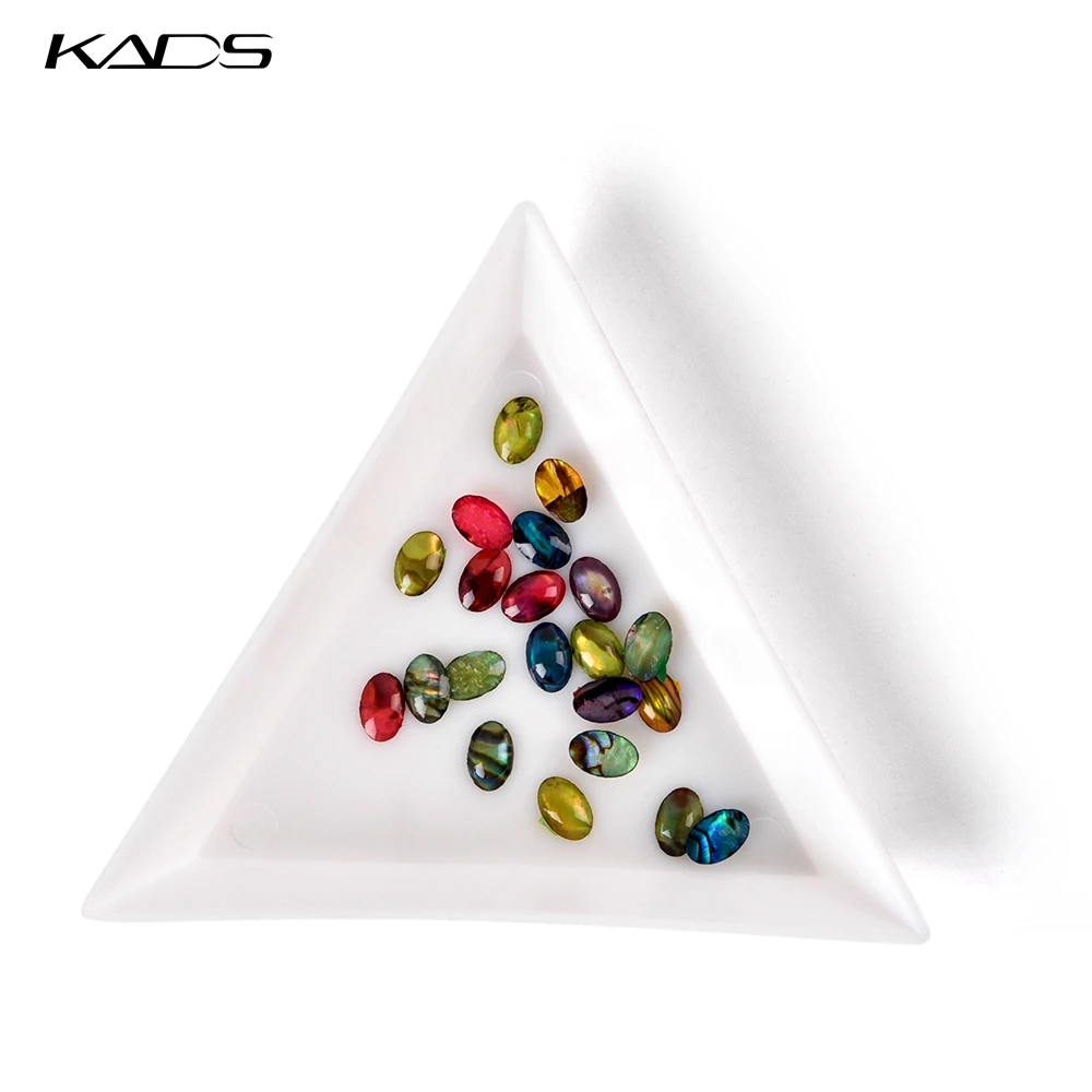 1 шт. пустые Стразы KADS пластина для хранения 7 см белые треугольники сбора и