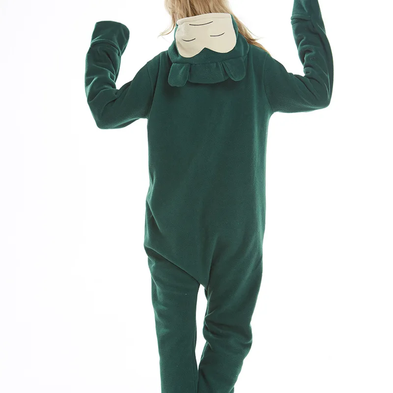 Snorlax Onesie Мультфильм Аниме пижамы животных Медведь Вечерние комбинезон для женщин