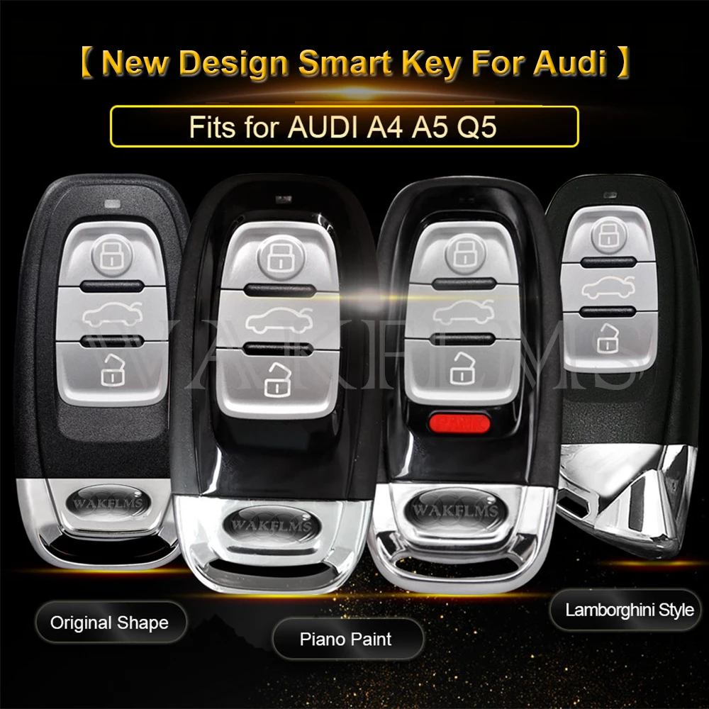 3 кнопки Smart дистанционный ключ брелок от машины для Audi A4 A5 Q5 без ключа 8T0959754C 8K0959754G