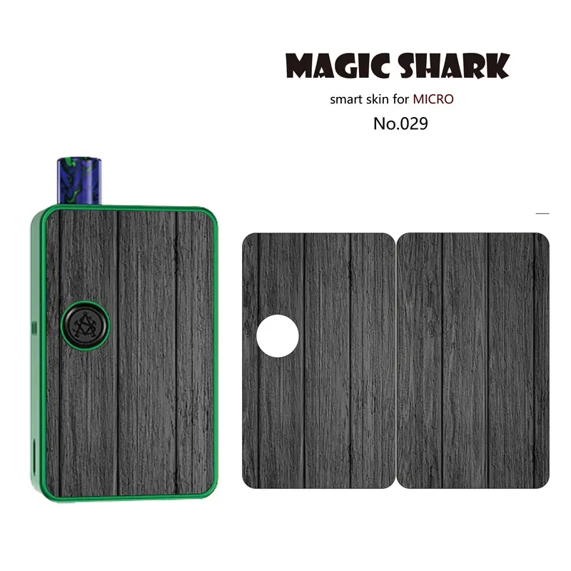 Magic Shark Tiger Wolf Music is Fun Wood Print леопардовая Мода 2.5D наклейка чехол-пленка для Asvape MICRO ELF